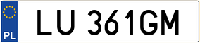 Truck License Plate